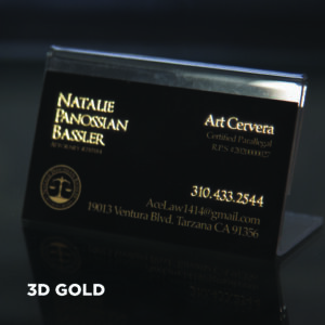 Raised/3D Foil Business Card - 이미지 5