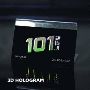 Raised/3D Foil Business Card